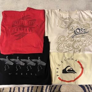 Lot of 4 Surf T-Shirts